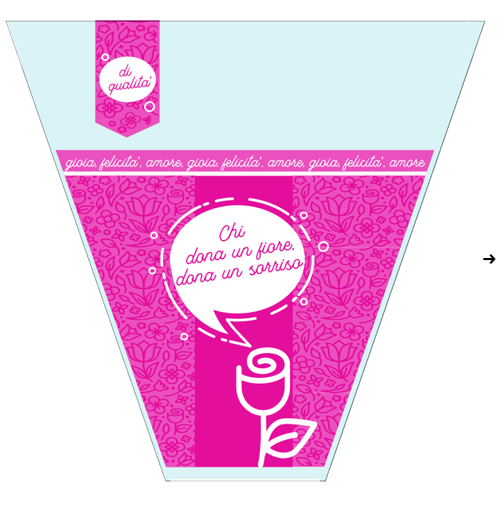 Bolsas de embalaje de rosas BOPP