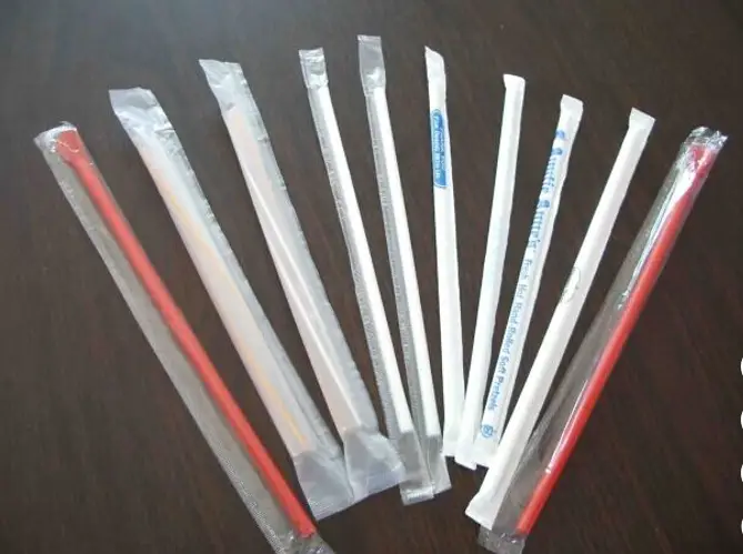 Máquina de Embalaje pitillo De Plastico sellado de 3 lados